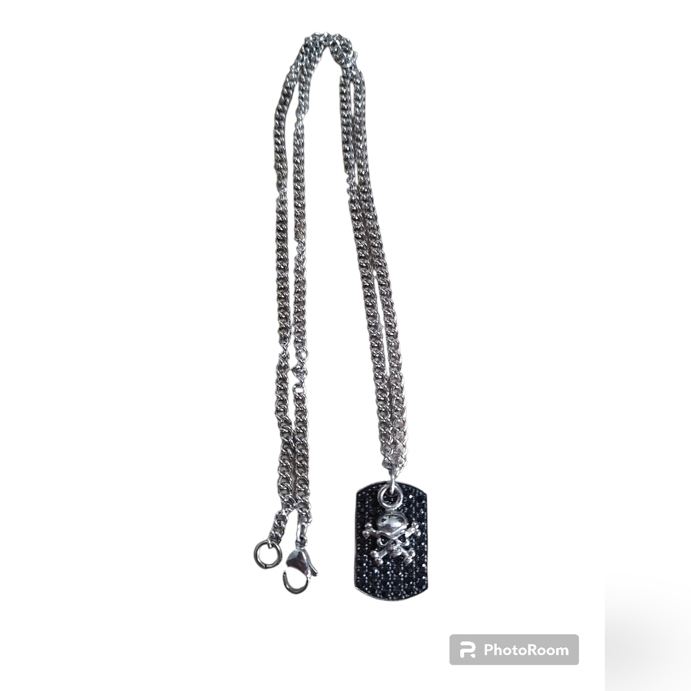 David Signal dog tag necklace